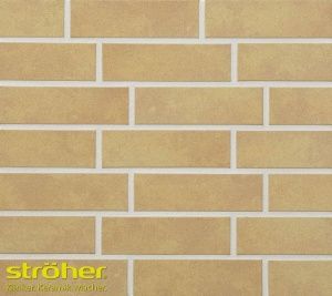 Фасадная клинкерная плитка STROEHER KERAVETTE® №834 giallo NF 240*71*8 глазурованная